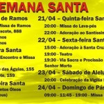 Paróquia Nossa Senhora do Perpétuo Socorro Informa Horários da Semana Santa