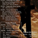 Programação de Semana Santa - Paróquia Nossa Senhora do Perpétuo Socorro e Santa Rosalia